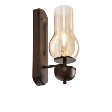 Brilagi - Iluminação de parede COTTAGE 1xE14/40W/230V faia/castanho