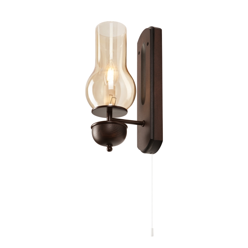 Brilagi - Iluminação de parede COTTAGE 1xE14/40W/230V faia/castanho