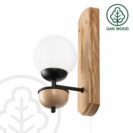 Brilagi - Iluminação de parede COTTAGE 1xG9/40W/230V carvalho/branco