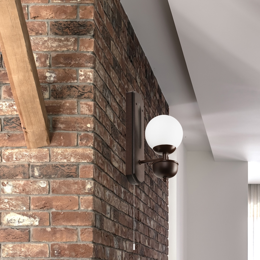 Brilagi - Iluminação de parede COTTAGE 1xG9/40W/230V faia/branco