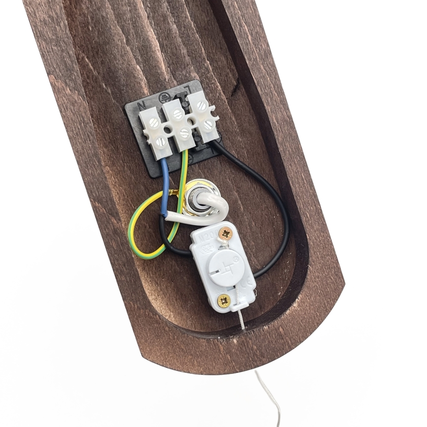 Brilagi - Iluminação de parede COTTAGE 1xG9/40W/230V faia/branco