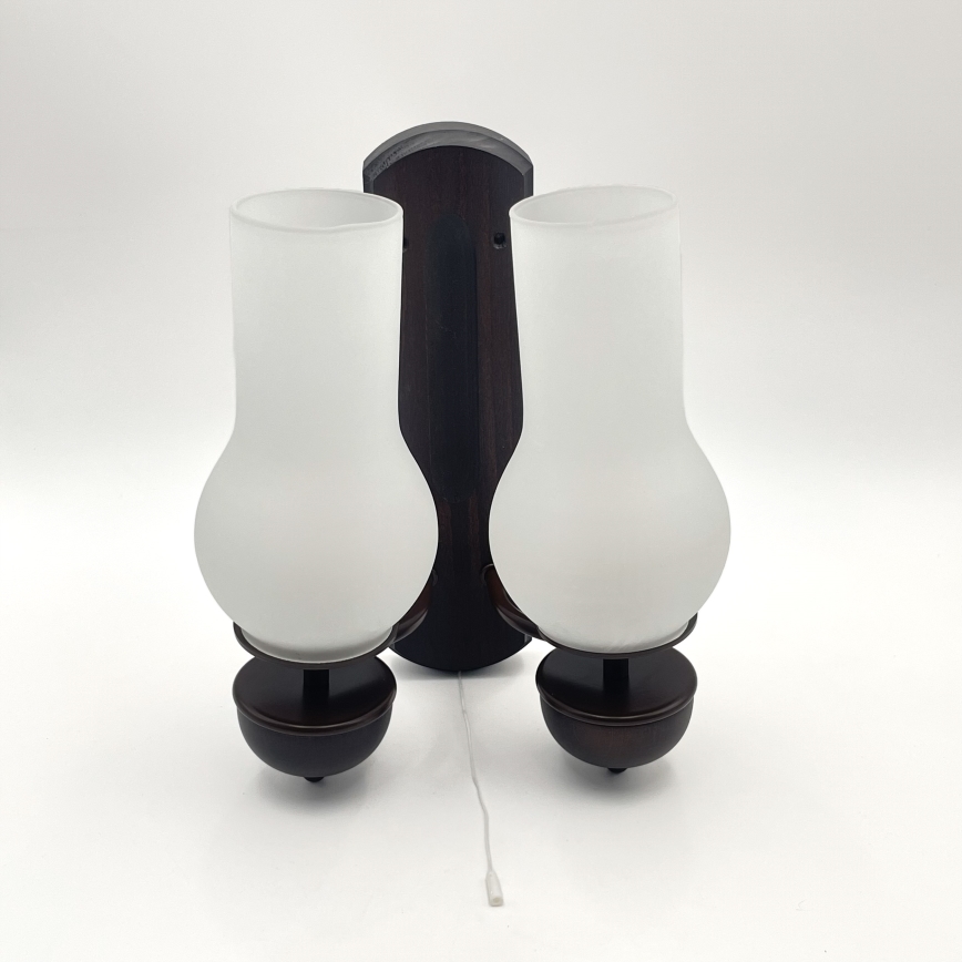 Brilagi - Iluminação de parede COTTAGE 2xE14/40W/230V faia/branco