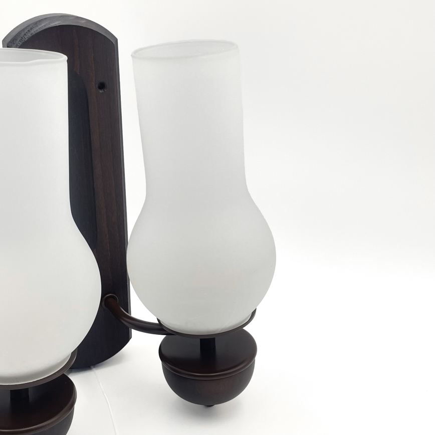 Brilagi - Iluminação de parede COTTAGE 2xE14/40W/230V faia/branco