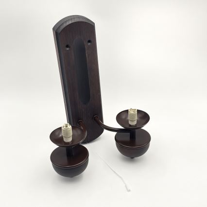 Brilagi - Iluminação de parede COTTAGE 2xG9/40W/230V faia/branco