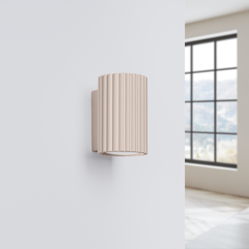 Brilagi - Iluminação de parede CRESTO 2xGU10/10W/230V 10 cm taupe