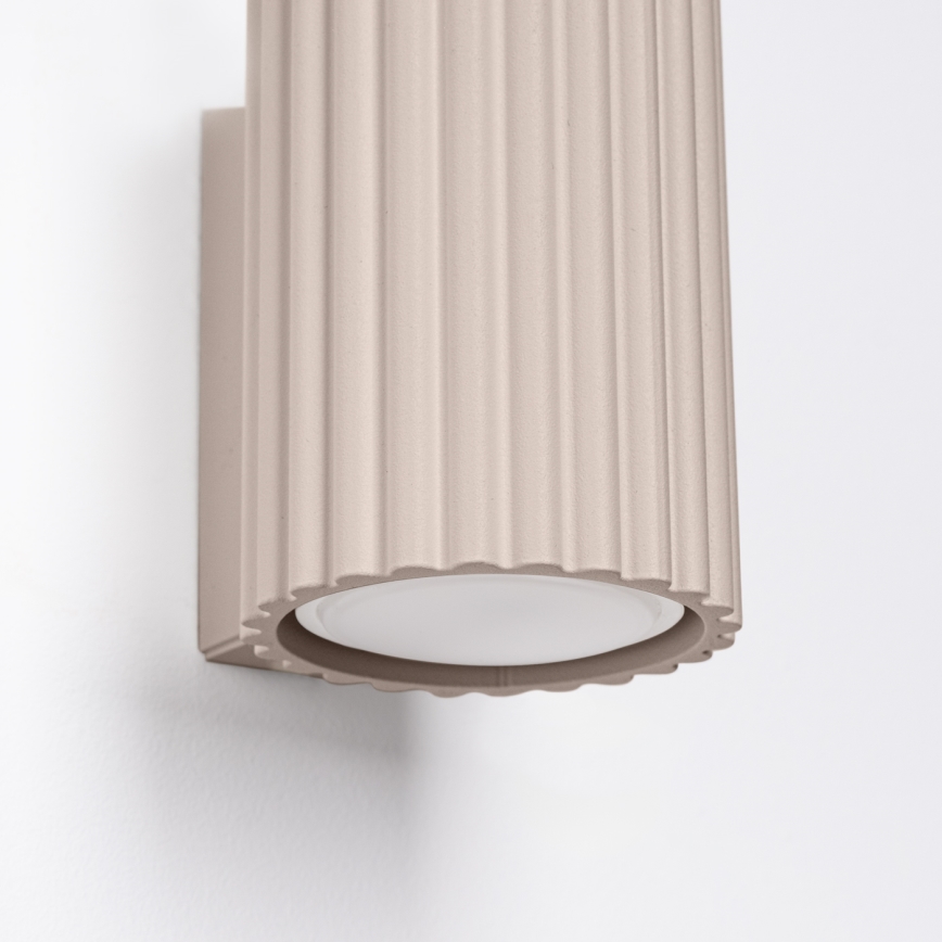 Brilagi - Iluminação de parede CRESTO 2xGU10/10W/230V 10 cm taupe