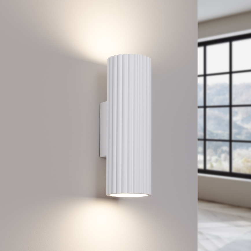 Brilagi - Iluminação de parede CRESTO 2xGU10/10W/230V 20 cm branco