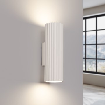 Brilagi - Iluminação de parede CRESTO 2xGU10/10W/230V 20 cm creme