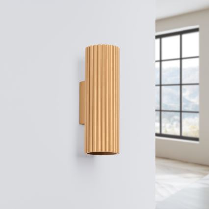 Brilagi - Iluminação de parede CRESTO 2xGU10/10W/230V 20 cm dourado