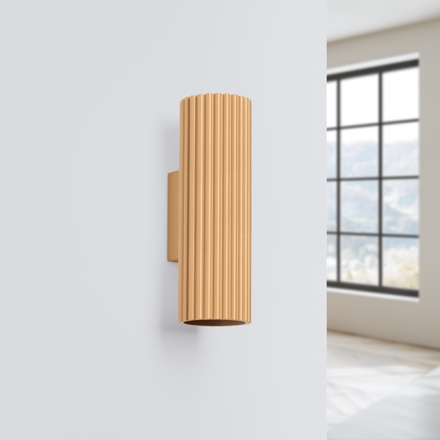 Brilagi - Iluminação de parede CRESTO 2xGU10/10W/230V 20 cm dourado