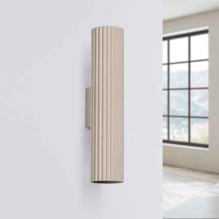 Brilagi - Iluminação de parede CRESTO 2xGU10/10W/230V 20 cm taupe
