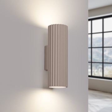 Brilagi - Iluminação de parede CRESTO 2xGU10/10W/230V 30 cm taupe