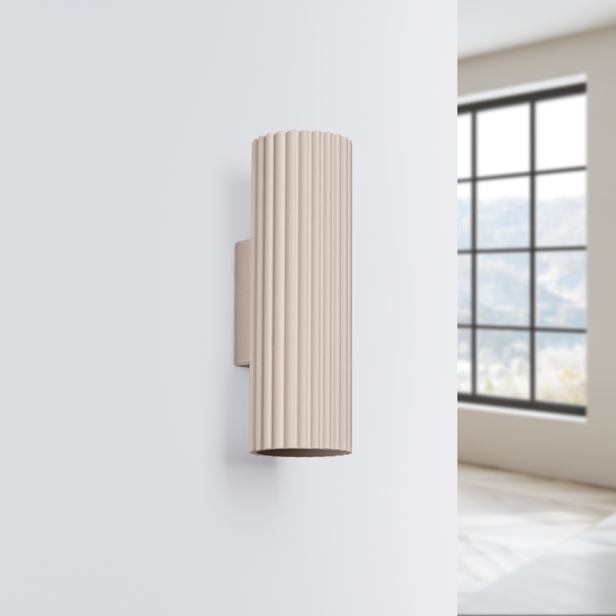 Brilagi - Iluminação de parede CRESTO 2xGU10/10W/230V 30 cm taupe