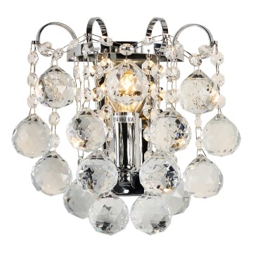 Brilagi - Iluminação de parede CRYSTAL 1xE14/60W/230V cromado brilhante