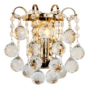 Brilagi - Iluminação de parede CRYSTAL 1xE14/60W/230V dourado