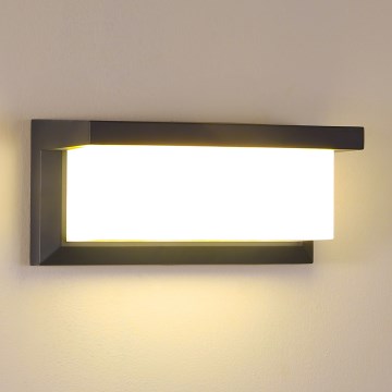 Brilagi - Iluminação de parede exterior BRICKY 1xE27/60W/230V antracite IP54