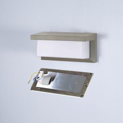 Brilagi - Iluminação de parede exterior BRICKY 1xE27/60W/230V cinzento IP54