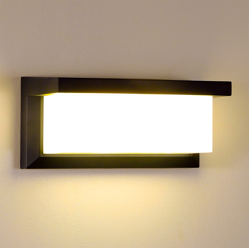 Brilagi - Iluminação de parede exterior BRICKY 1xE27/60W/230V preto IP54