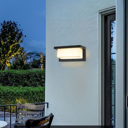 Brilagi - Iluminação de parede exterior BRICKY 1xE27/60W/230V preto IP54