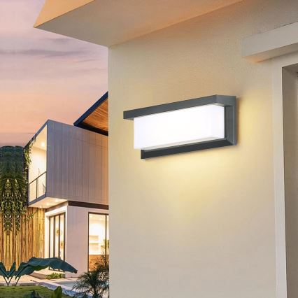 Brilagi - Iluminação de parede exterior LED BRICKY LED/12W/230V antracite IP54