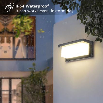 Brilagi - Iluminação de parede exterior LED BRICKY LED/12W/230V antracite IP54