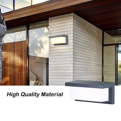 Brilagi - Iluminação de parede exterior LED BRICKY LED/12W/230V antracite IP54