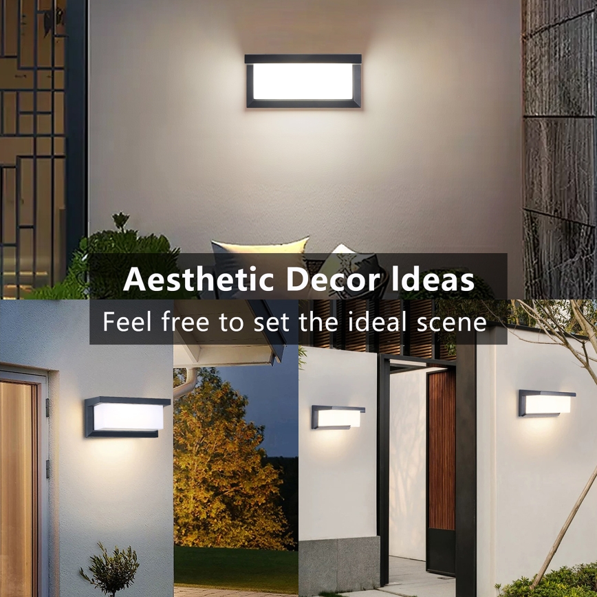 Brilagi - Iluminação de parede exterior LED BRICKY LED/12W/230V antracite IP54