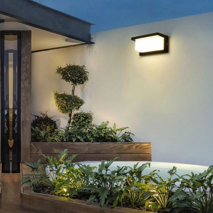 Brilagi - Iluminação de parede exterior LED BRICKY LED/12W/230V preto IP54