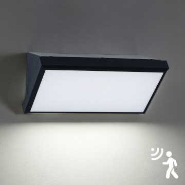 Brilagi - Iluminação de parede exterior LED com sensor TRIANGLE LED/20W/230V IP65