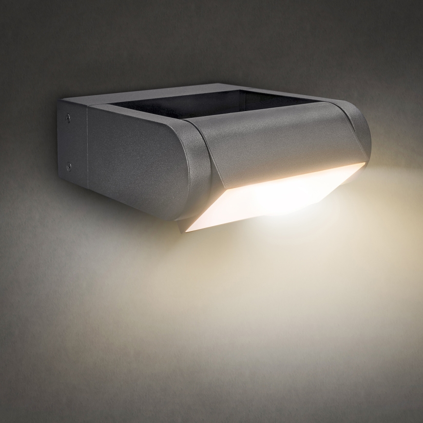 Brilagi - Iluminação de parede exterior LED CROTONE LED/7W/230V antracite IP54