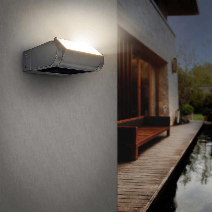 Brilagi - Iluminação de parede exterior LED CROTONE LED/7W/230V antracite IP54