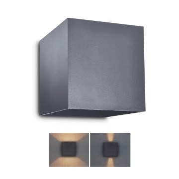 Brilagi - Iluminação de parede exterior LED CUBE LED/6W/230V antracite IP54