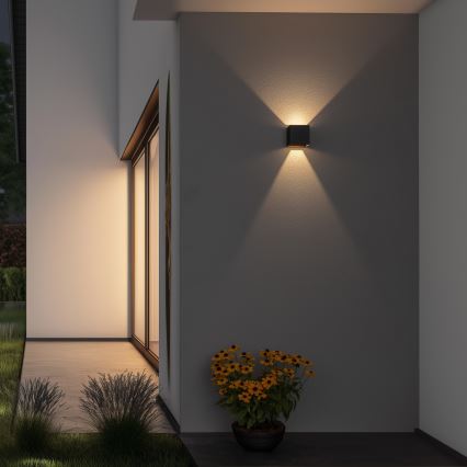 Brilagi - Iluminação de parede exterior LED CUBE LED/6W/230V antracite IP54