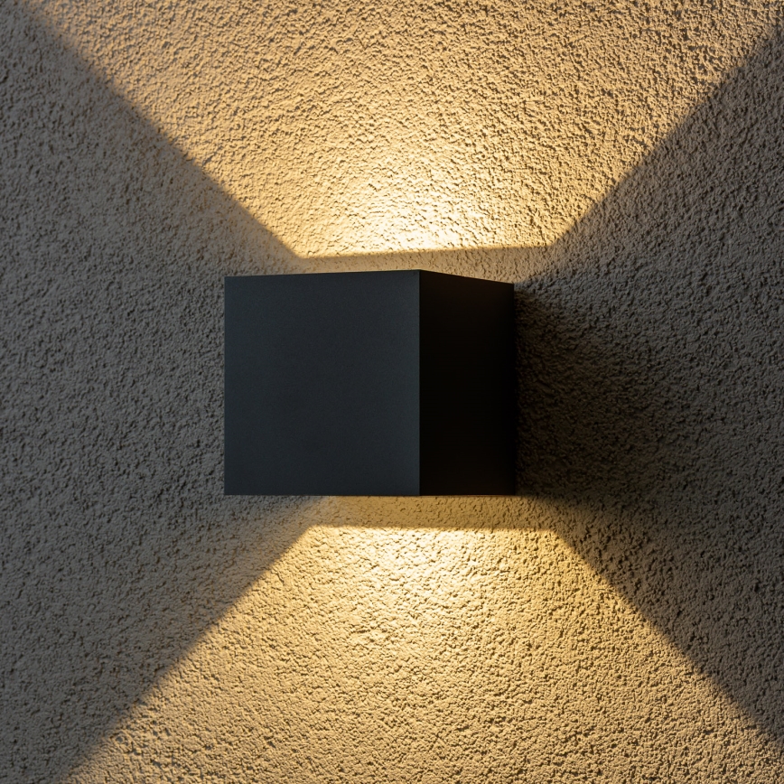 Brilagi - Iluminação de parede exterior LED CUBE LED/6W/230V antracite IP54