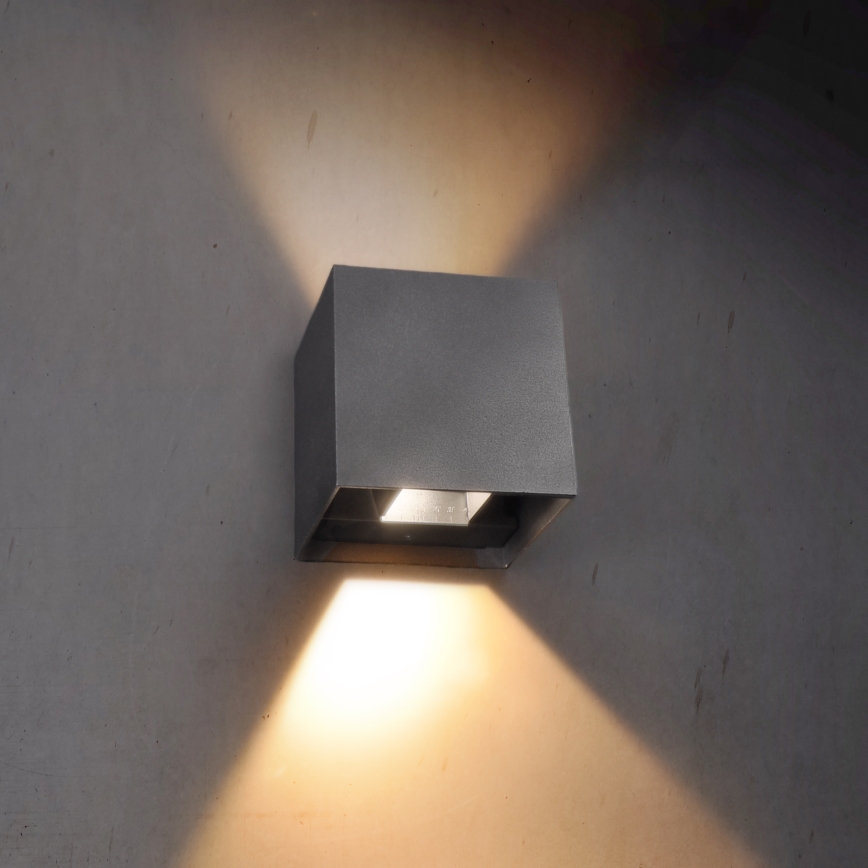 Brilagi - Iluminação de parede exterior LED CUBE LED/6W/230V antracite IP54