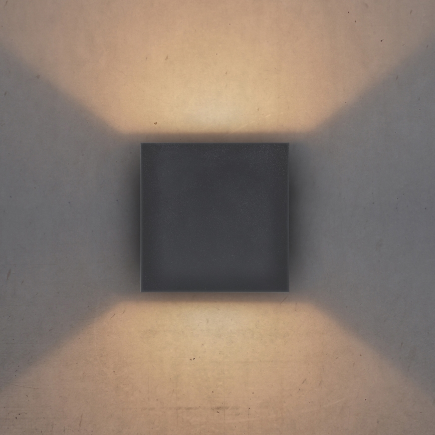 Brilagi - Iluminação de parede exterior LED CUBE LED/6W/230V antracite IP54