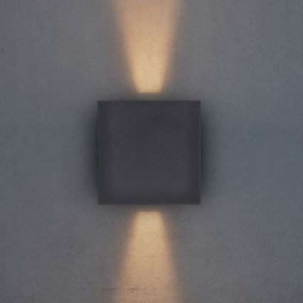 Brilagi - Iluminação de parede exterior LED CUBE LED/6W/230V antracite IP54