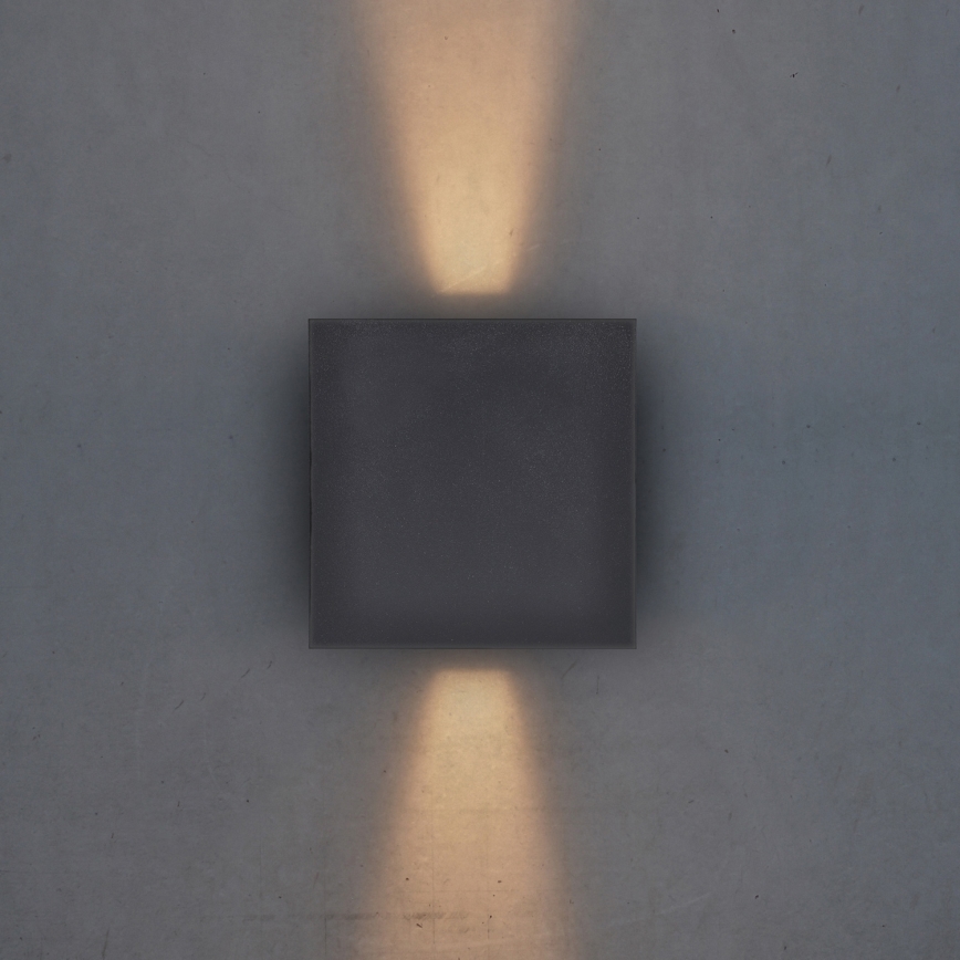 Brilagi - Iluminação de parede exterior LED CUBE LED/6W/230V antracite IP54