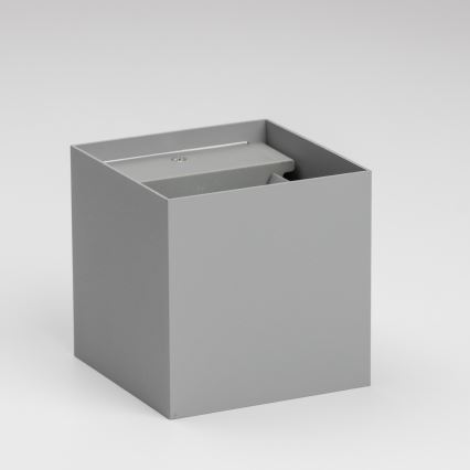 Brilagi - Iluminação de parede exterior LED CUBE LED/6W/230V cinzento IP54