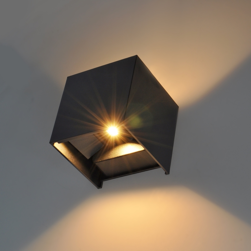 Brilagi - Iluminação de parede exterior LED CUBE LED/6W/230V IP54