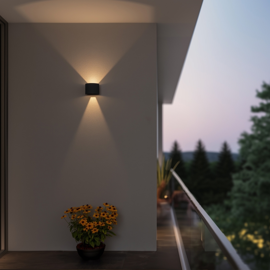 Brilagi - Iluminação de parede exterior LED RONDO LED/6W/230V antracite IP54