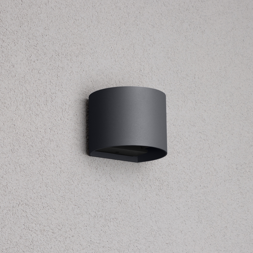 Brilagi - Iluminação de parede exterior LED RONDO LED/6W/230V antracite IP54