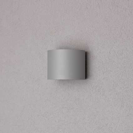 Brilagi - Iluminação de parede exterior LED RONDO LED/6W/230V cinzento IP54