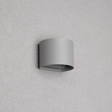 Brilagi - Iluminação de parede exterior LED RONDO LED/6W/230V cinzento IP54