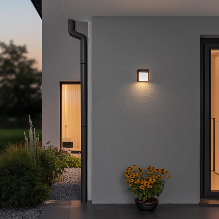 Brilagi - Iluminação de parede exterior LED TERNI LED/12W/230V antracite IP44