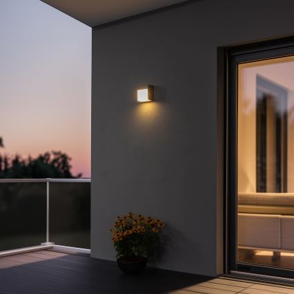 Brilagi - Iluminação de parede exterior LED TERNI LED/12W/230V cinzento IP44