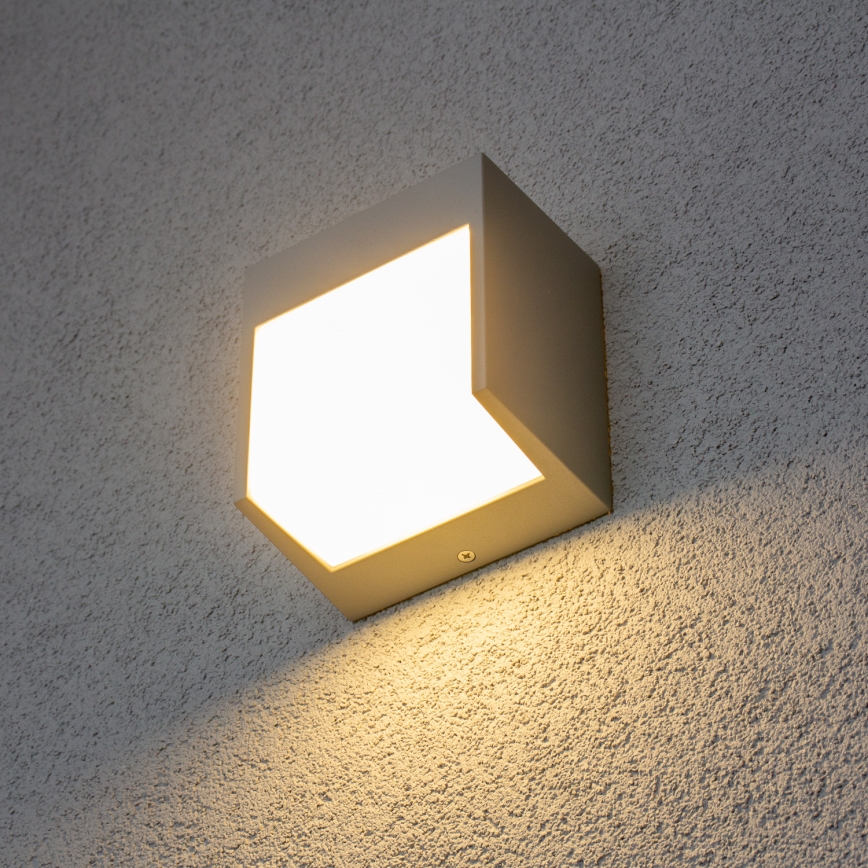 Brilagi - Iluminação de parede exterior LED TERNI LED/12W/230V cinzento IP44