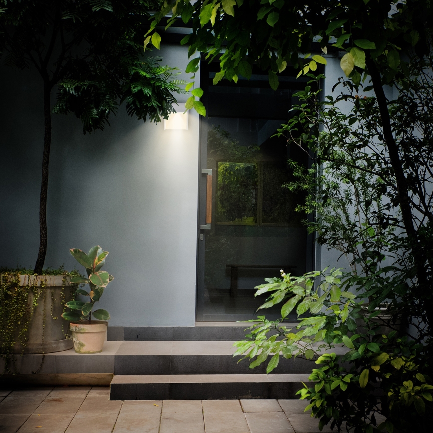Brilagi - Iluminação de parede exterior LED TERNI LED/12W/230V cinzento IP44