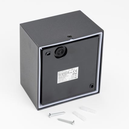 Brilagi - Iluminação de parede exterior LED TERNI LED/12W/230V preto IP44