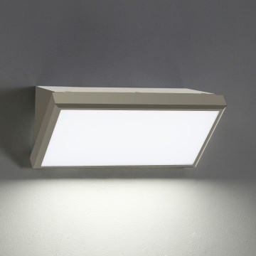 Brilagi - Iluminação de parede exterior LED TRIANGLE LED/20W/230V cinzento IP65